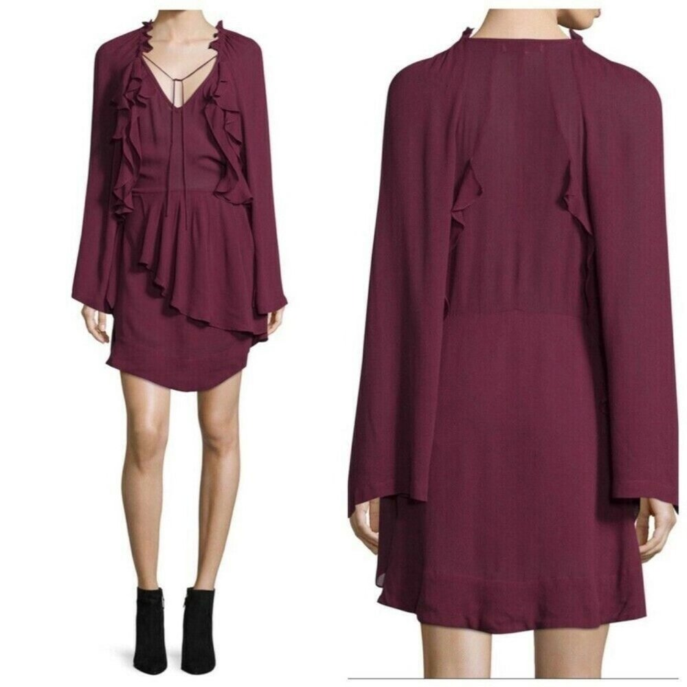 IRO V-Neck Knee-Length Dress